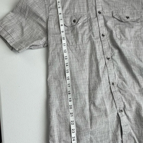 Men’s Alfani size medium short sleeve button down shirt - Picture 5 of 6
